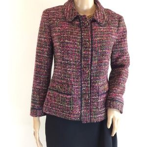 Talbots - Purple Tweed Blazer